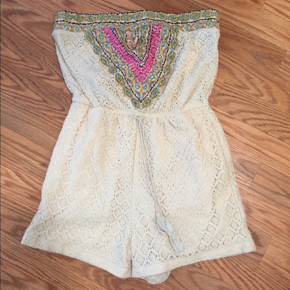 Xhilaration Pants - 2/$10! Darling Xhilaration Crochet Halter Romper S